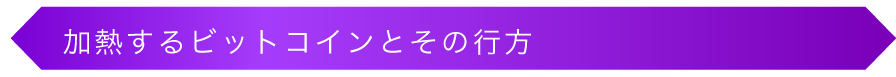 加熱するビットコインとその行方